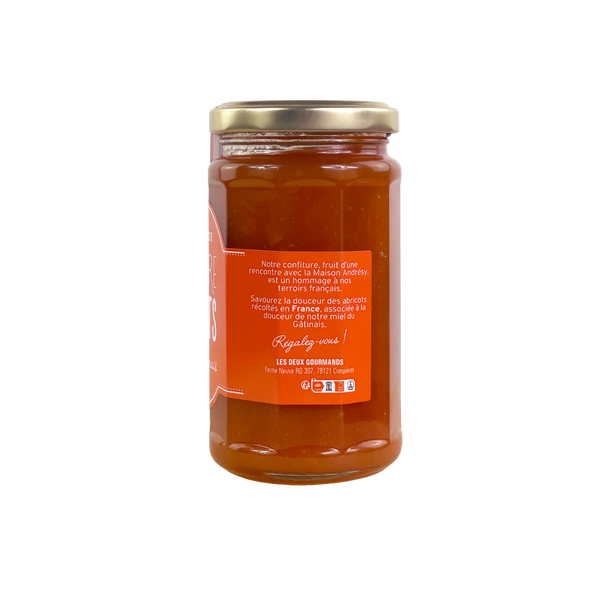 Confiture Abricots & miel du Gâtinais LES DEUX GOURMANDS