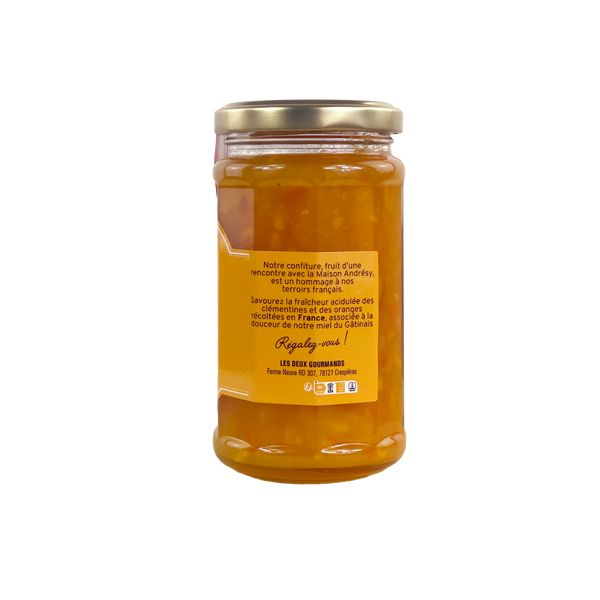 Confiture Agrumes & miel du Gâtinais LES DEUX GOURMANDS