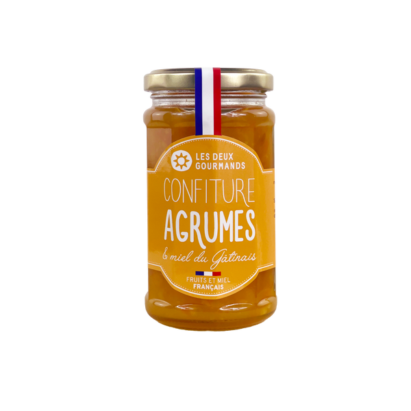 Confiture Agrumes & miel du Gâtinais LES DEUX GOURMANDS