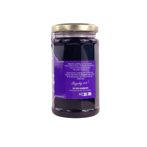 Confiture Cassis & miel du Gâtinais LES DEUX GOURMANDS