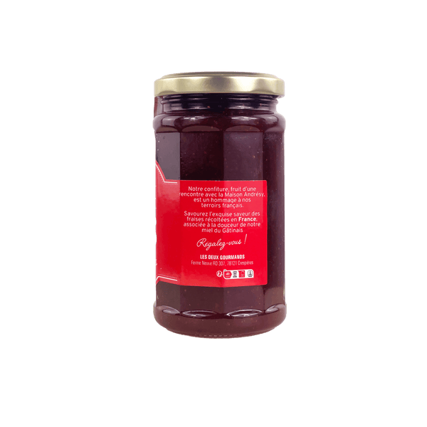 Confiture Fraises & miel du Gâtinais LES DEUX GOURMANDS