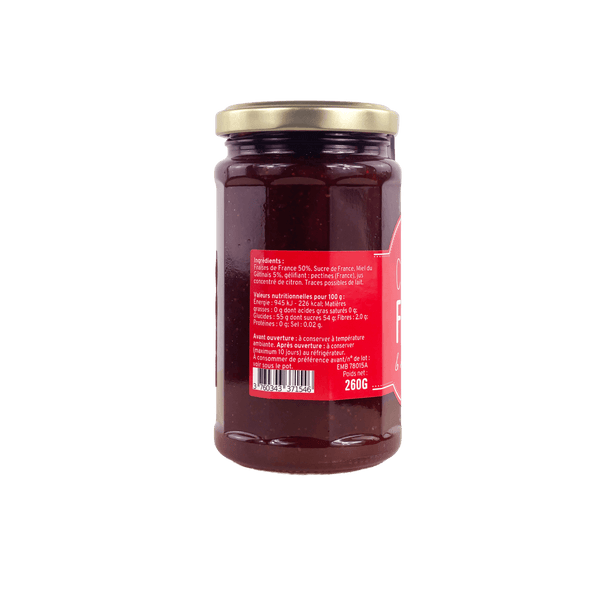 Confiture Fraises & miel du Gâtinais LES DEUX GOURMANDS