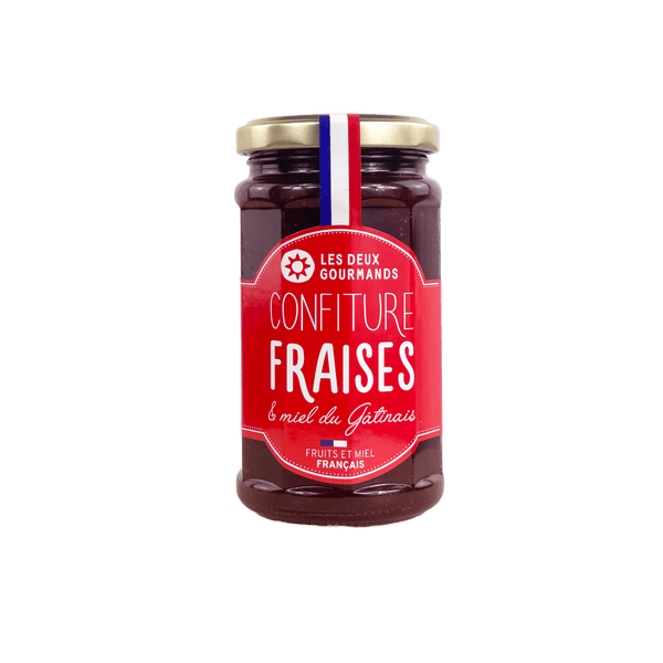 Confiture Fraises & miel du Gâtinais LES DEUX GOURMANDS