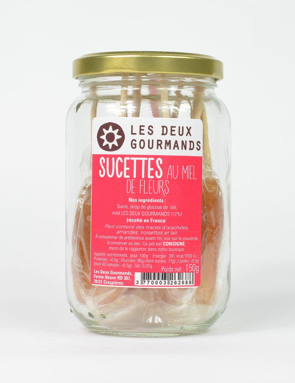 Sucettes au Miel de Fleurs - LES DEUX GOURMANDS