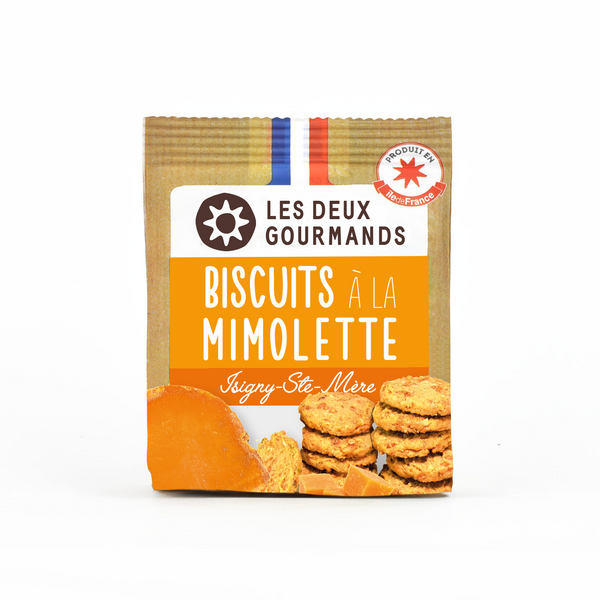 Biscuits salés artisanaux à la Mimolette LES DEUX GOURMANDS