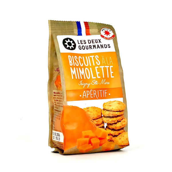 Biscuits salés artisanaux à la Mimolette