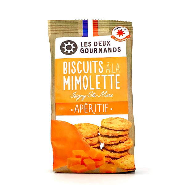 Biscuits salés artisanaux à la Mimolette