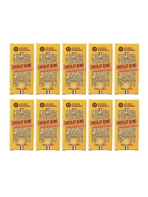 Offre 10 Tablettes Chocolat Blond et Biscuits Pur Beurre LES DEUX GOURMANDS