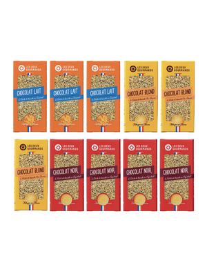 Offre 10 Tablettes Chocolats LES DEUX GOURMANDS