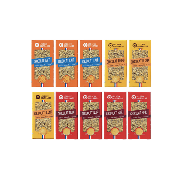 Offre 10 Tablettes Chocolats LES DEUX GOURMANDS